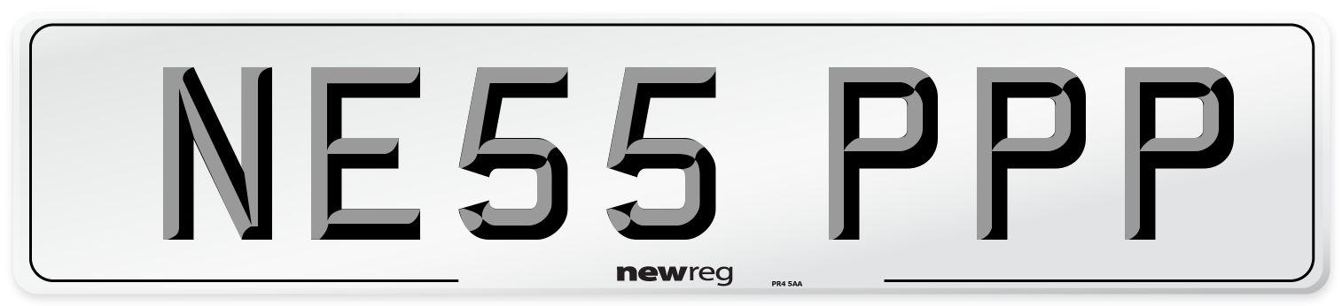 NE55 PPP Number Plate from New Reg